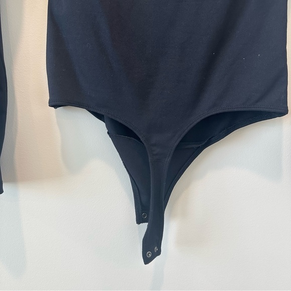 Abercrombie Long Sleeve Cutout Crew Bodysuit small Crewneck Tight Going Out Top - Picture 9 of 11